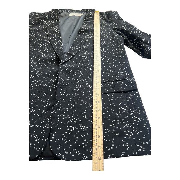 ASTR The Label Blazer Womens Small Black White Dots Open Front Workwear Office - Picture 6 of 12